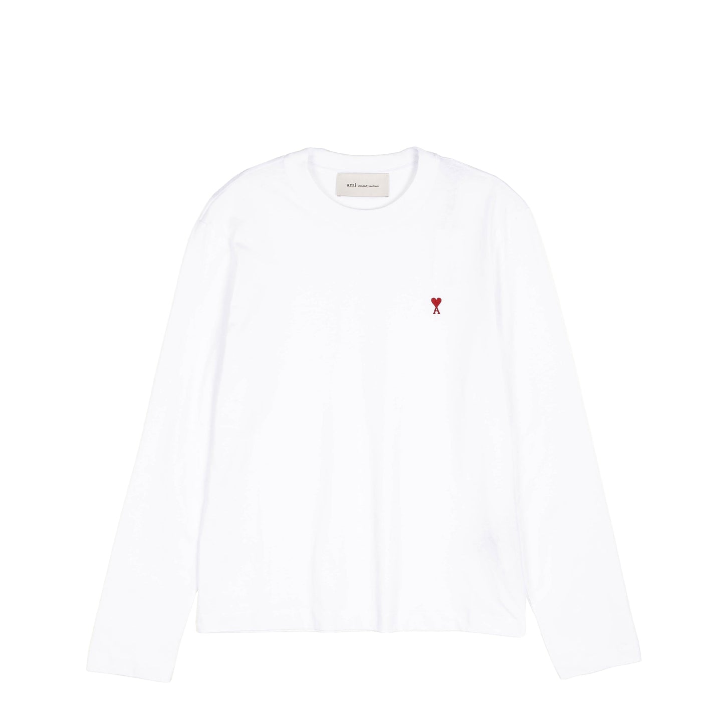 AMI Paris	Red Ami De Coeur Long Sleeve T-Shirt