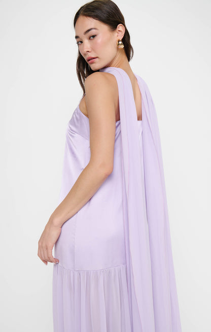 Dalia Maxi Dress ~ Lavender Luxe Satin