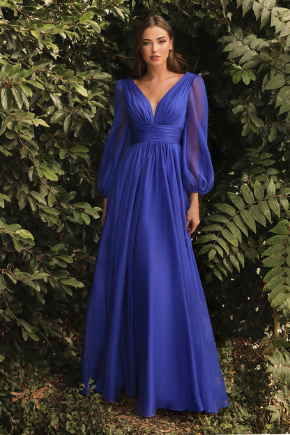 LaDivine CD0192 Long Sleeve Evening Formal Dress