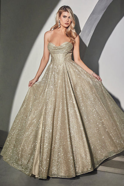 Sparkling Long Evening Prom Gown by LaDivine CD252