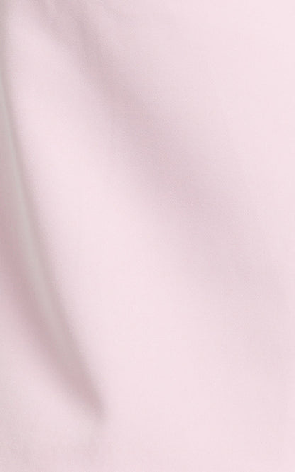 Claire Mini Dress - Tipped Shoulder Tulip Skirt Dress in Pink