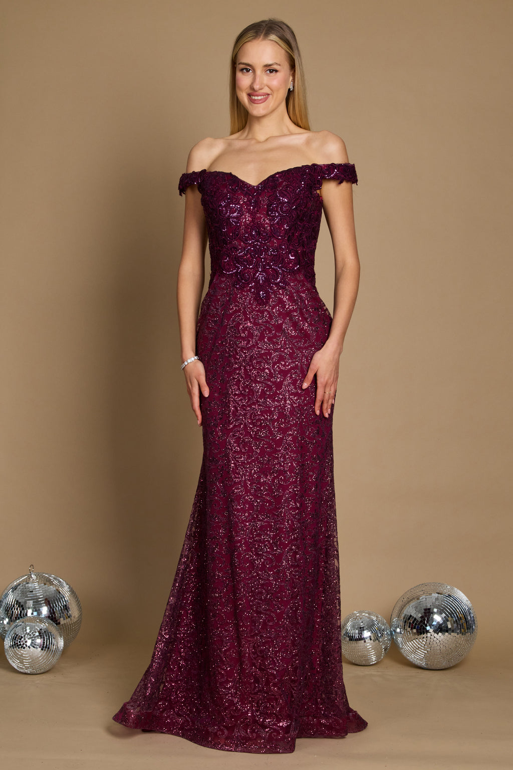 Off Shoulder Formal Mermaid Fitted Evening Dress