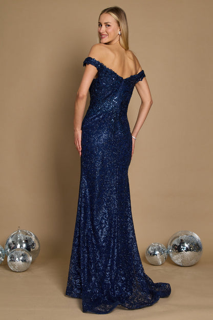 Off Shoulder Formal Mermaid Fitted Evening Dress