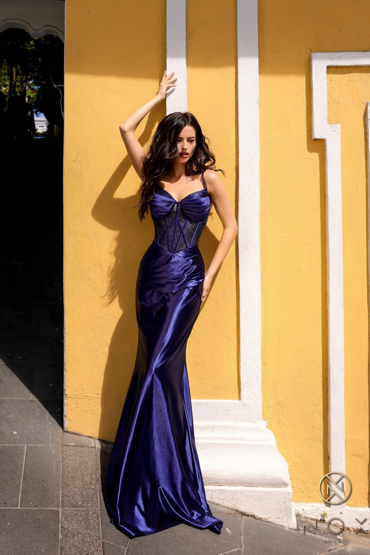Nox Anabel E1292 Long Fitted Evening Prom Gown
