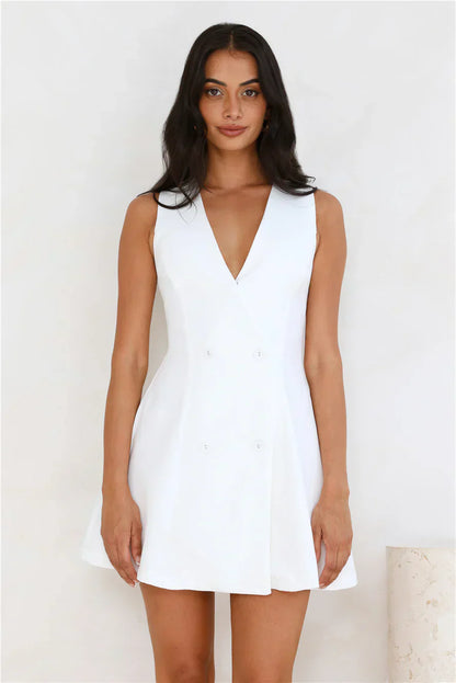 Office Chic Tailored Mini Dress