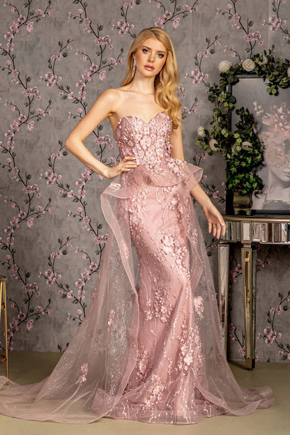 Prom Long Formal Overskirt Mermaid Dress