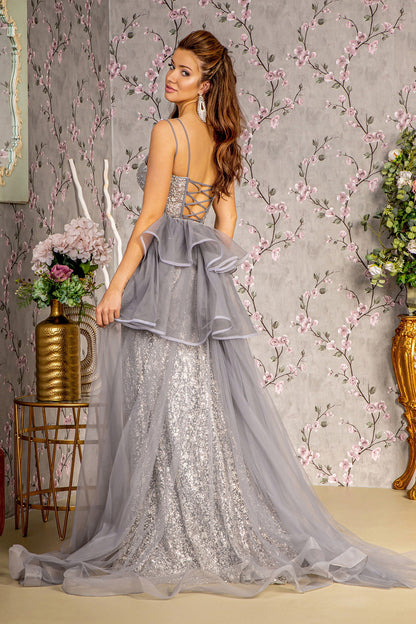 Long Formal Mermaid Dress Evening Prom Gown