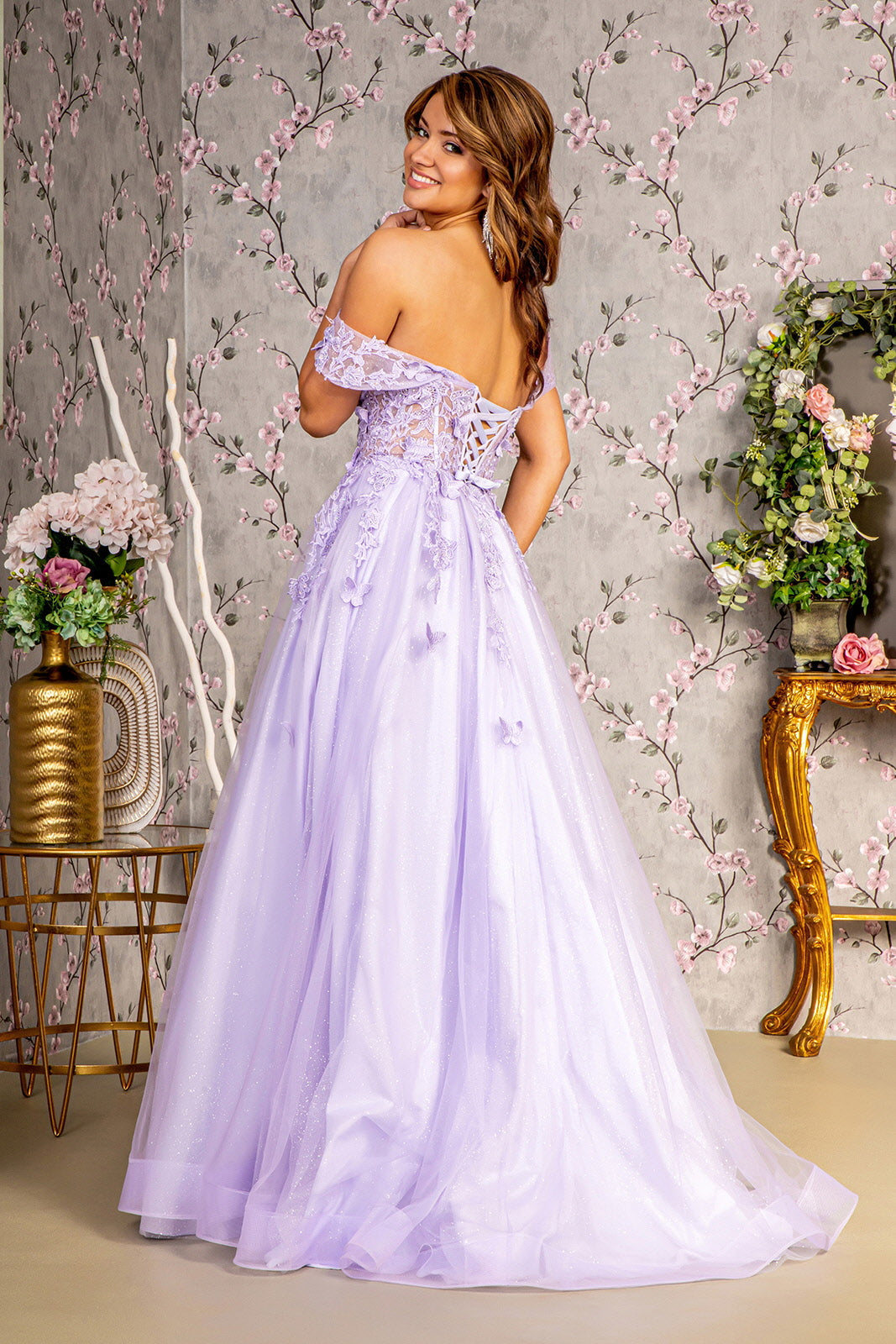 Long Formal A Line Prom Dress