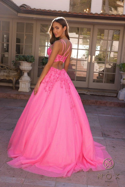 Nox Anabel H1357 Long Formal Prom Ball Gown
