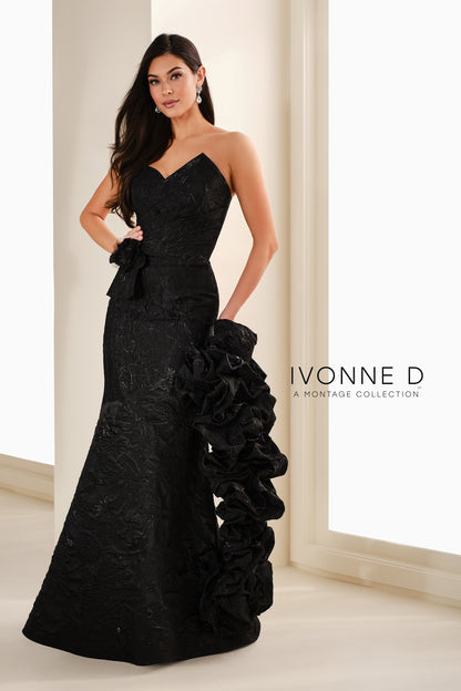 Ivonne D ID1405 Long Mermaid Formal Floral Evening Dress