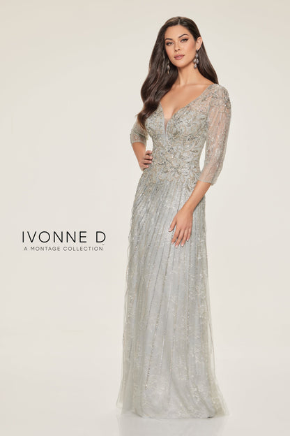 Ivonne D ID808 Long Formal Mother of the Bride Evening Dress