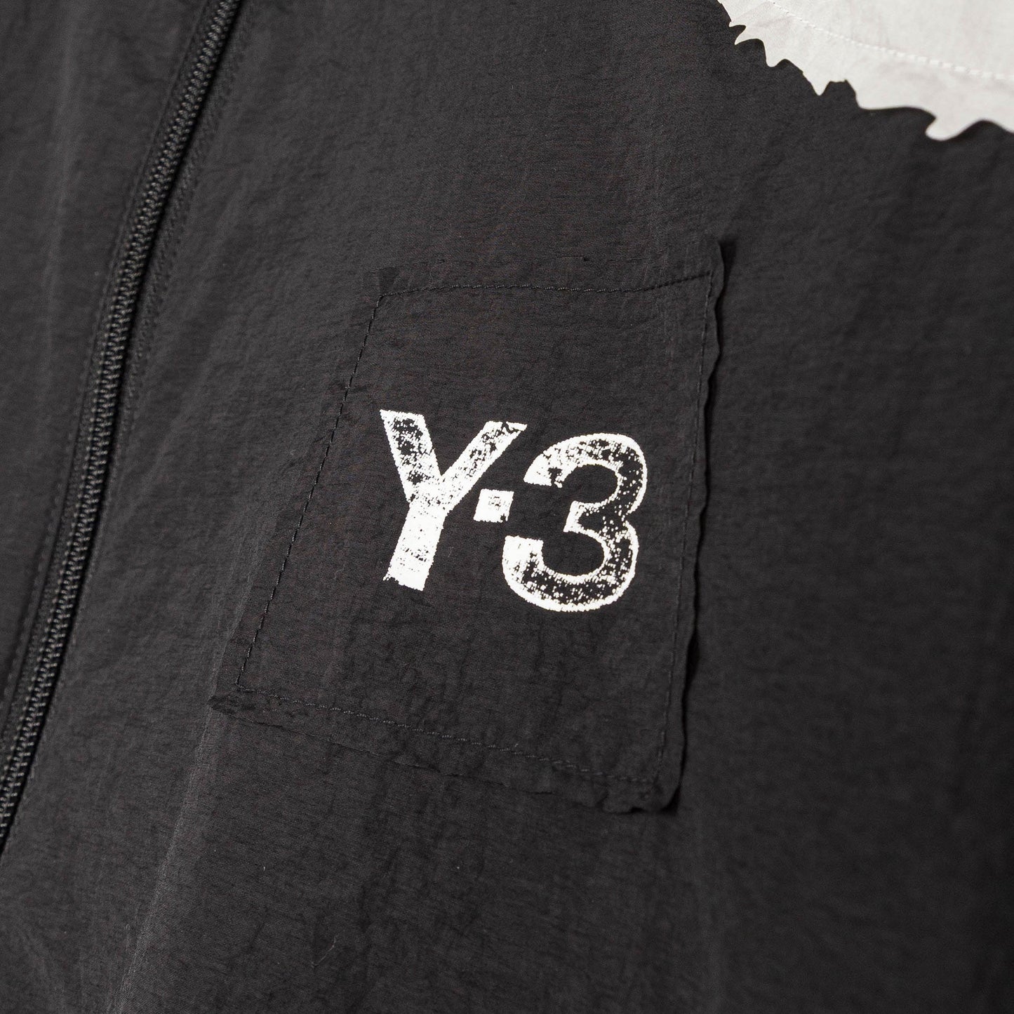 Y-3 Raw Edge 3 Stripes Nylon Shell Jacket