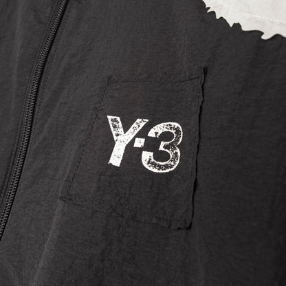 Y-3 Raw Edge 3 Stripes Nylon Shell Jacket