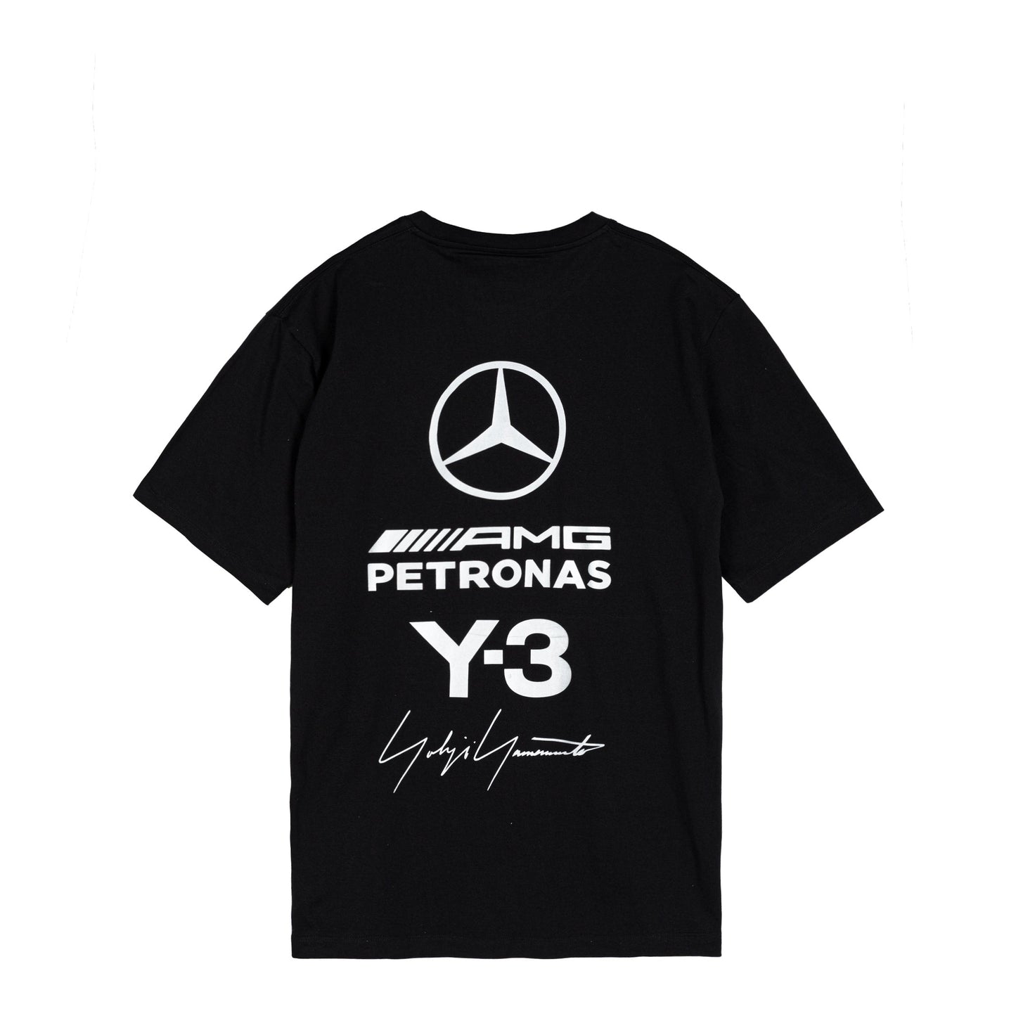 Y-3 x Mercedes-AMG PETRONAS F1 Team Logo Stack Short Sleeve Tee