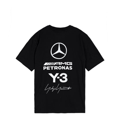 Y-3 x Mercedes-AMG PETRONAS F1 Team Logo Stack Short Sleeve Tee