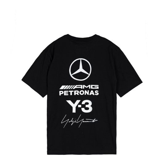 Y-3 x Mercedes-AMG PETRONAS F1 Team Logo Stack Short Sleeve Tee