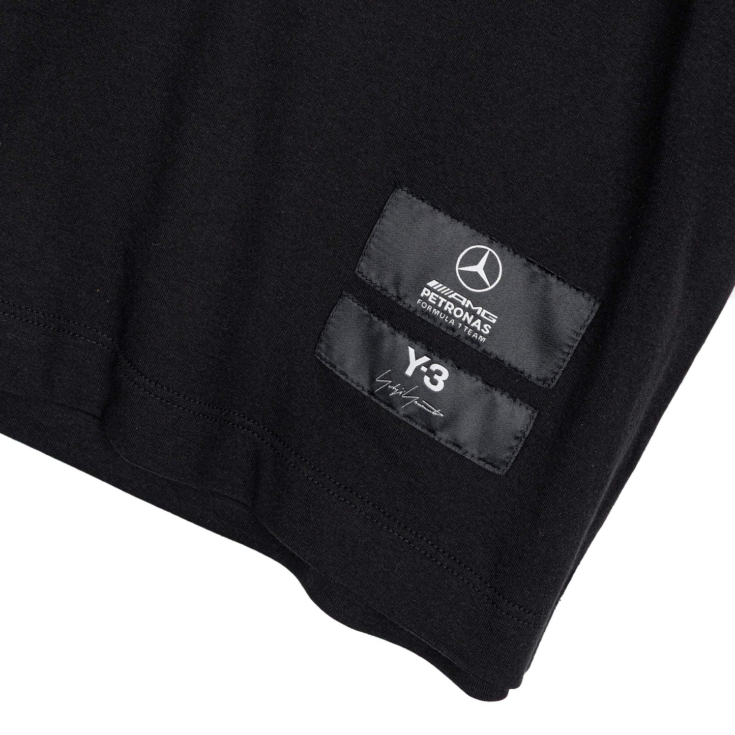Y-3 x Mercedes-AMG PETRONAS F1 Team Logo Stack Short Sleeve Tee