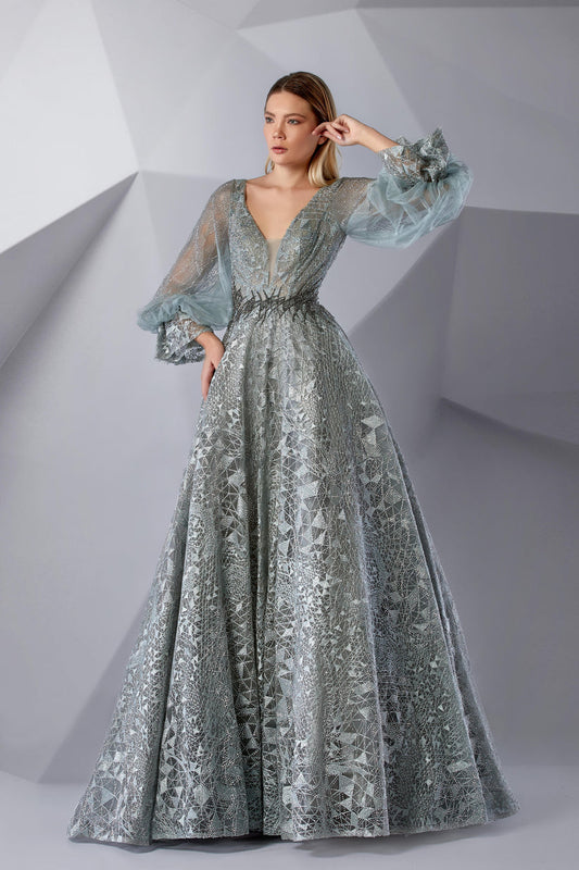 Modessa Couture M20237 Long A Line Formal Evening Dress