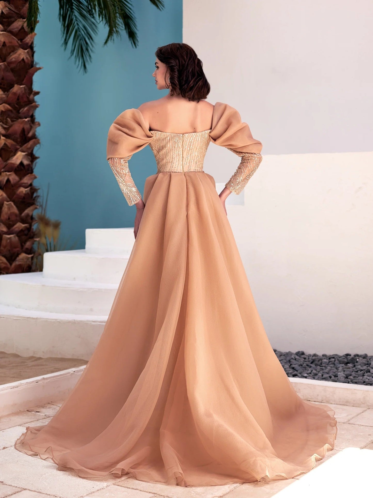 Modessa Couture M22403 Long Formal Mermaid Sequin Evening Prom Dress