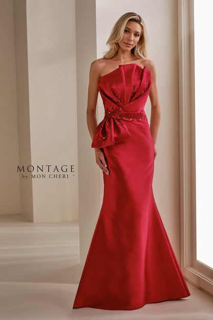 Montage M3104 Beaded Long Mermaid Evening Formal Dress