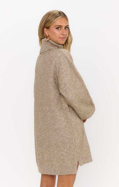 Chester Sweater Dress ~ Oatmeal Knit