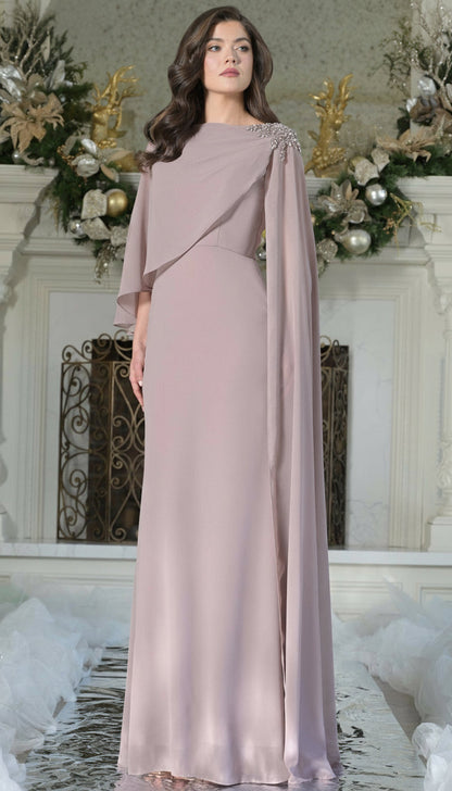 Marsoni MV1362 Long Formal Beaded Mother of the Bride Dress
