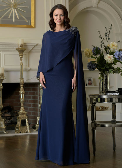 Marsoni MV1362 Long Formal Beaded Mother of the Bride Dress