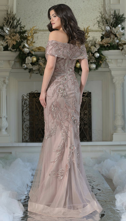 Marsoni MV1372 Beaded Long Formal Mermaid Evening Dress