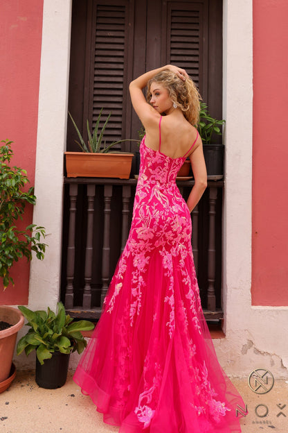 Nox Anabel Q1390 Sequins Mermaid Long Prom Gown