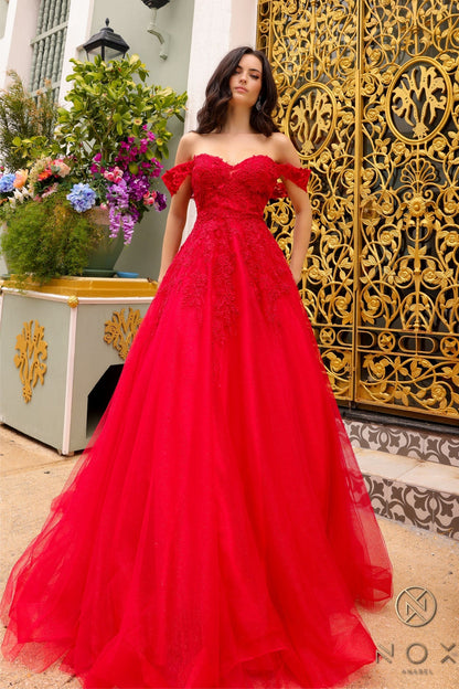 Nox Anabel R1303 Long A Line Prom Ballgown