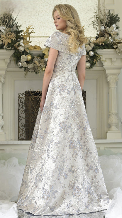 Rina di Montella RD3312 Beaded Long Formal Evening A Line Dress