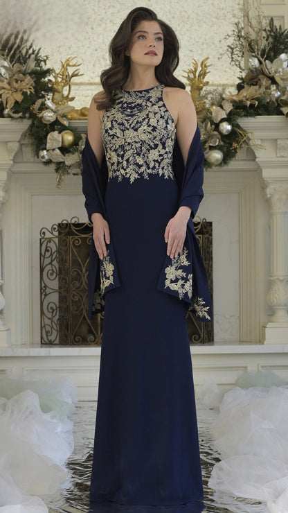 Rina di Montella RD3345 Fitted Formal Long Evening Dress