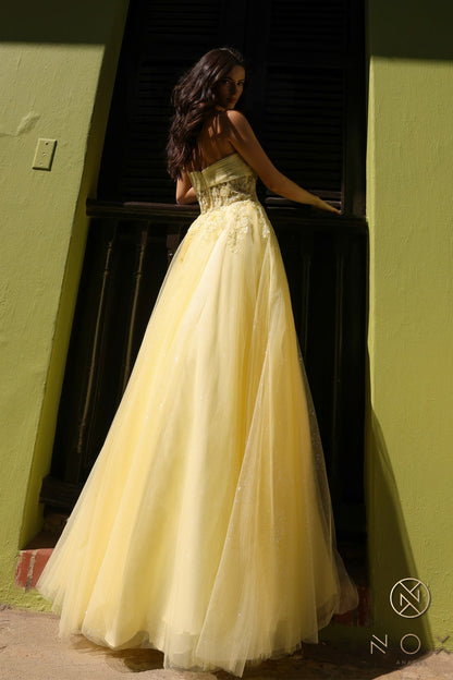 Nox Anabel T1326 Long Formal A Line Prom Dress