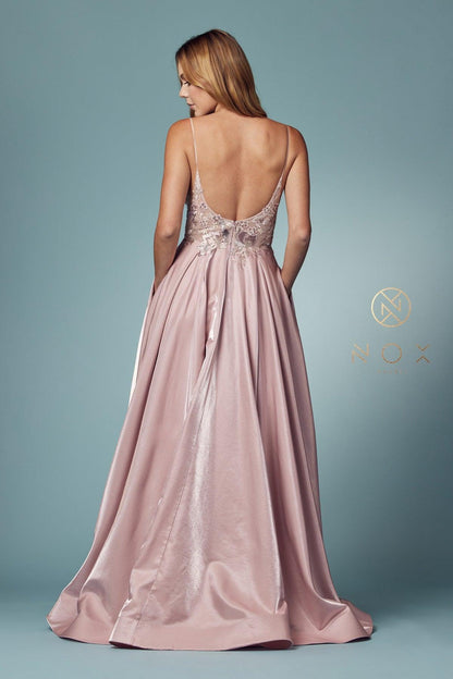 A-Line Sexy Long Prom Dress