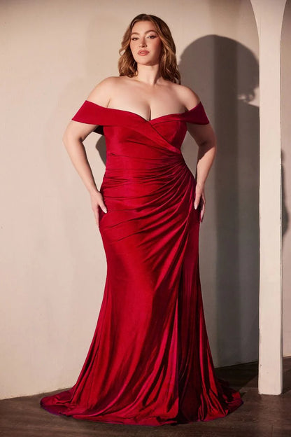 FREYA GOWN - OFF THE SHOULDER STRETCH SPANDEX DRESS