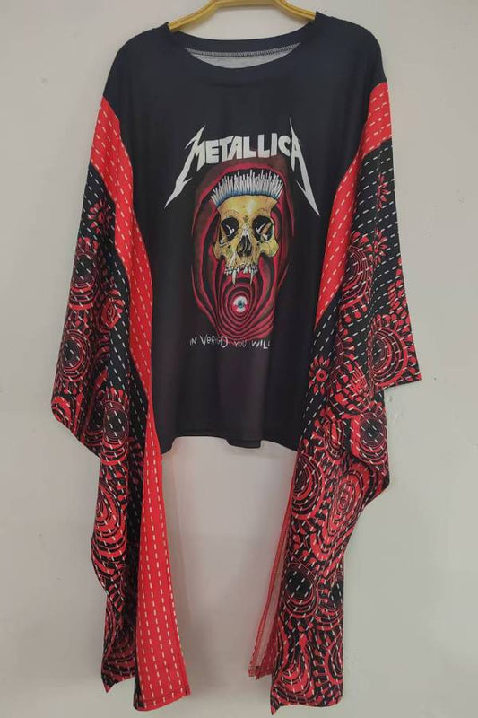 Metallica Skull Sleeve Top