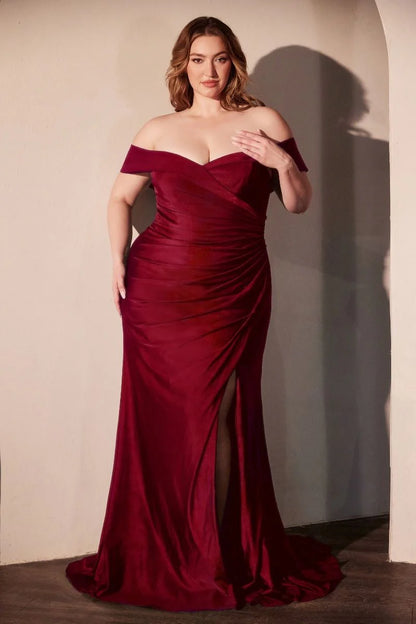 FREYA GOWN - OFF THE SHOULDER STRETCH SPANDEX DRESS