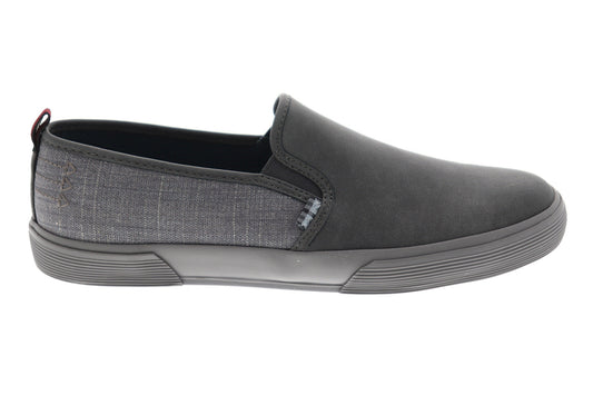 Ben Sherman Bradford Slip On BNM00062 Mens Gray Suede Lifestyle Sneakers Shoes