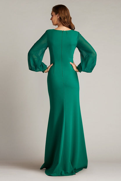 Tadashi Shoji BOS24911L Long 3D Applique Formal Evening Dress
