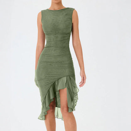 Olivia - Ruffle Midi Dress
