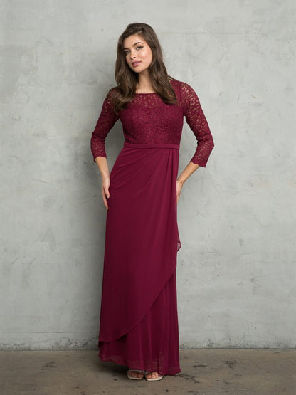 Eva Fashion 3446 Long Mother of the Bride Lace Formal Dress