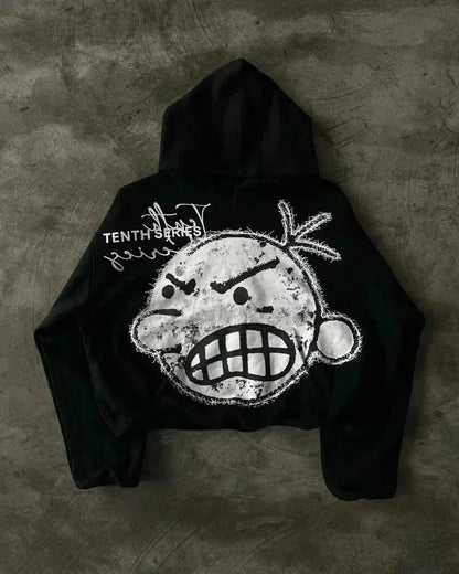 Cartoon Graphic Oversized Hoodie