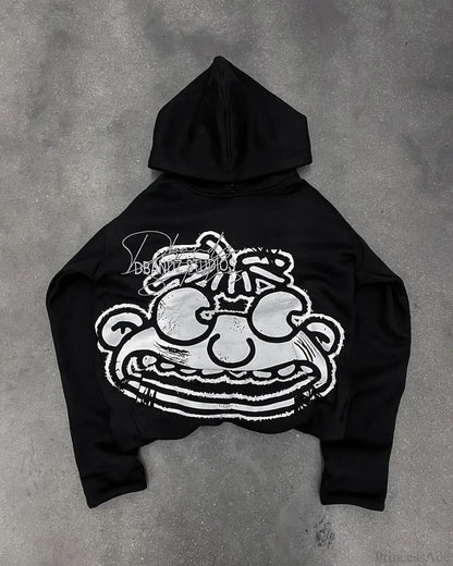 Cartoon Graphic Printed Hoodie