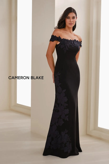 Cameron Blake CB901 Long Formal Floral Mermaid Dress