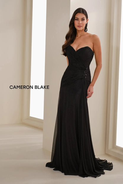 Cameron Blake CB904 Metallic Long Formal Evening Dress