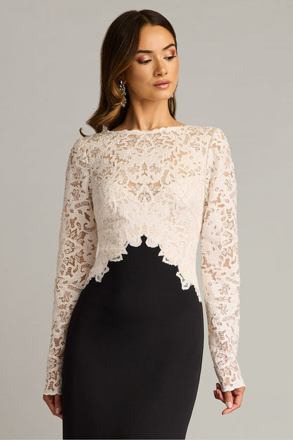 Tadashi Shoji CHK25159L Fitted Long Formal Evening Dress