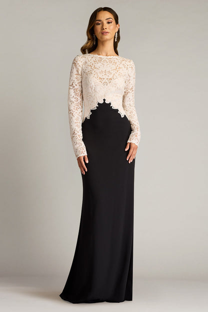 Tadashi Shoji CHK25159L Fitted Long Formal Evening Dress