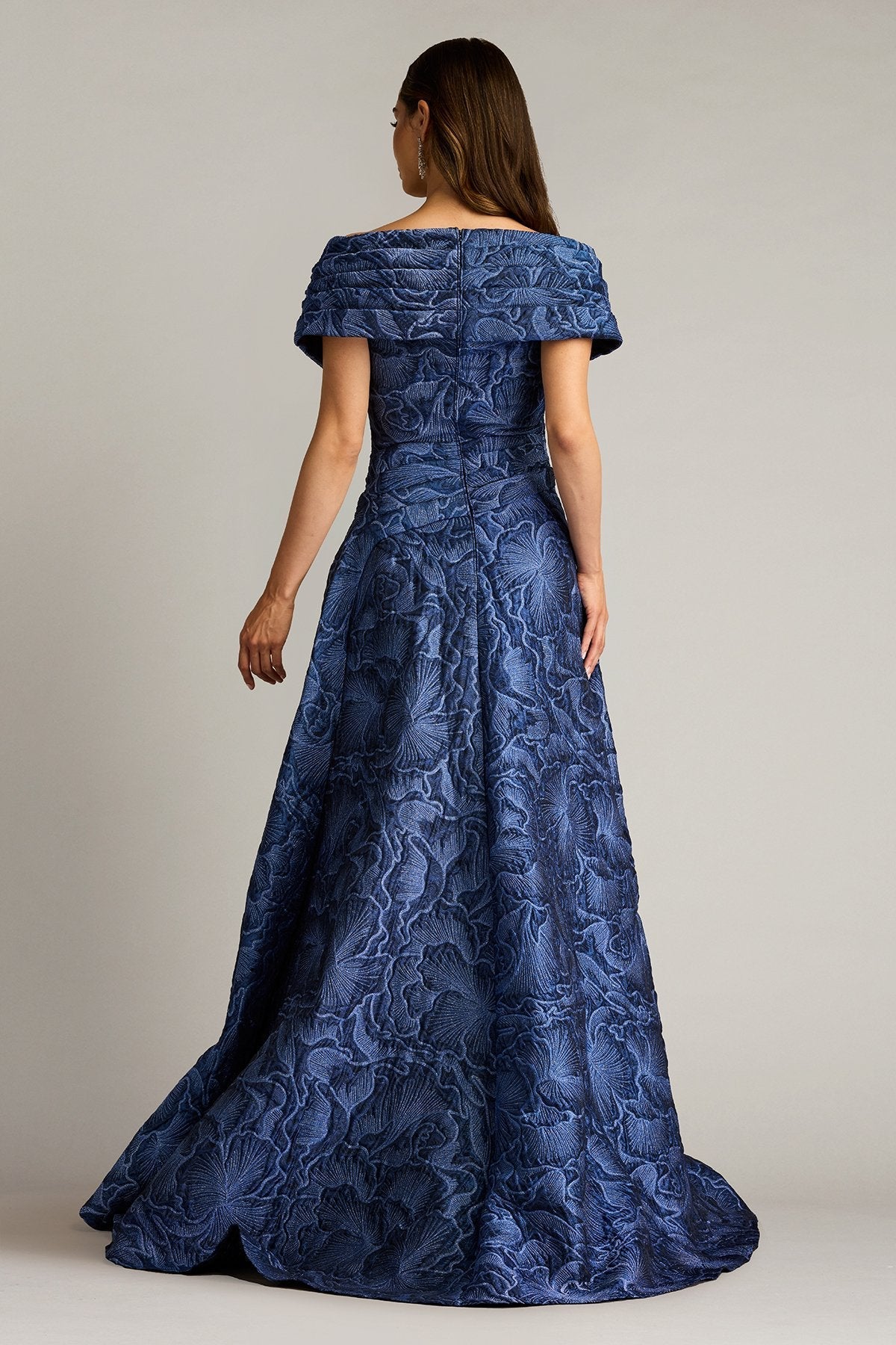Pleated Long Formal Floral Dress by Tadashi Shoji CHN25179L