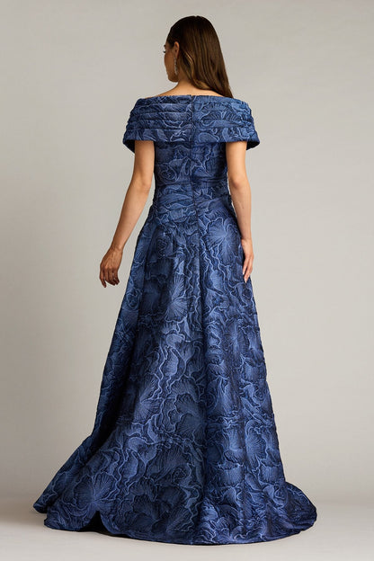 Pleated Long Formal Floral Dress by Tadashi Shoji CHN25179L