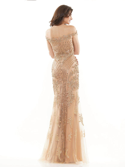 Colors J131 Long Off Shoulder Formal Prom Gown